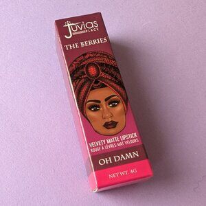 juvias place velvety matte lipstick oh damn deep purple